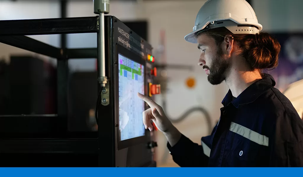 IHM homem tela industria