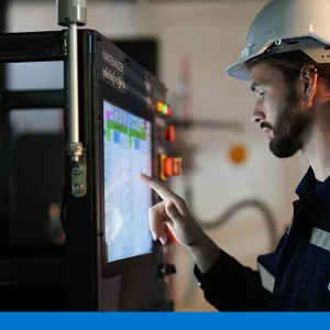 IHM homem tela industria