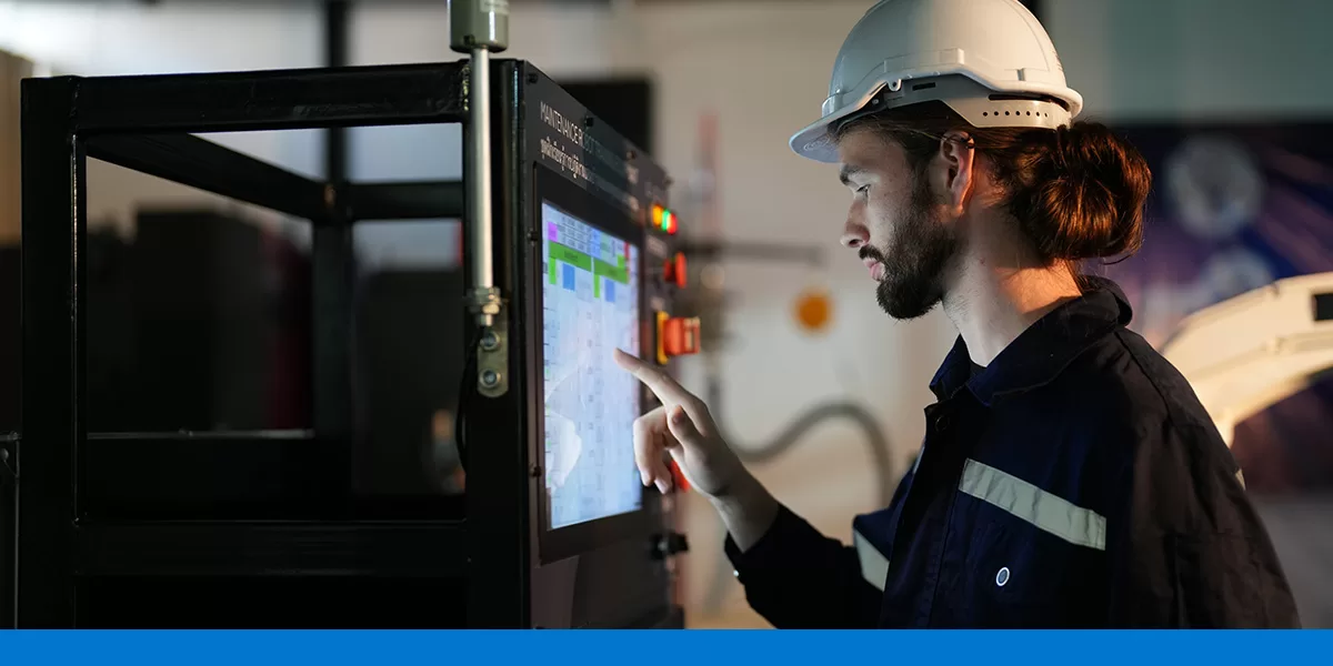 IHM homem tela industria